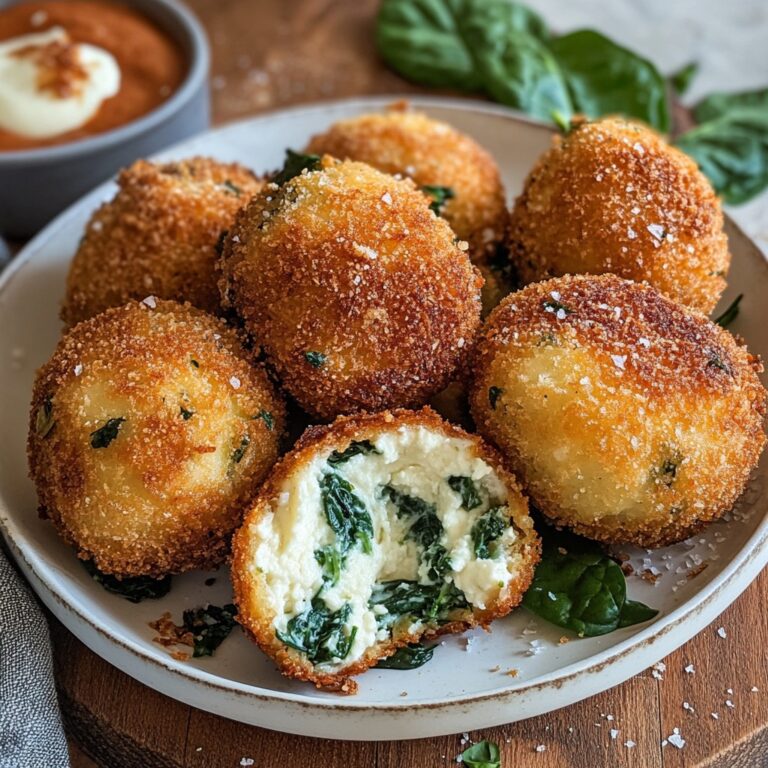 Spinach and ricotta croquettes