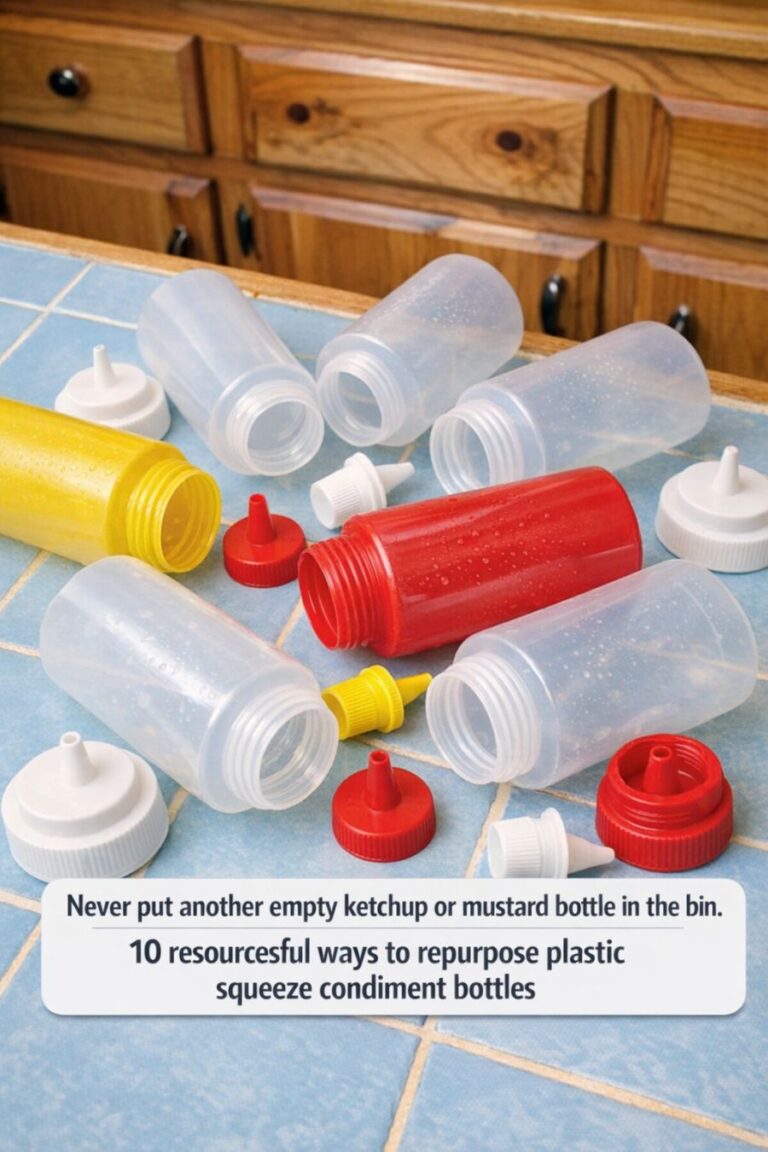Never put another empty ketchup or mustard bottle in the bin. 10 resourceful ways to repurpose plastic squeeze condiment bottles