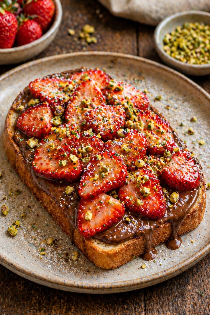 Berry Nutella Toast Recipe